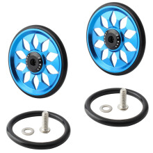 Masteelf Folding Bike Rear Bicycle Wheel Accessories Training Blue