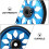 Masteelf Folding Bike Rear Bicycle Wheel Accessories Training Blue 6