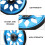Masteelf Folding Bike Rear Bicycle Wheel Accessories Training Blue 7