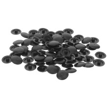 Screw Cover Caps Decorative Plastic Covers For Furniture Black 400pcs