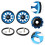 Masteelf Folding Bike Rear Bicycle Wheel Accessories Training Blue 9