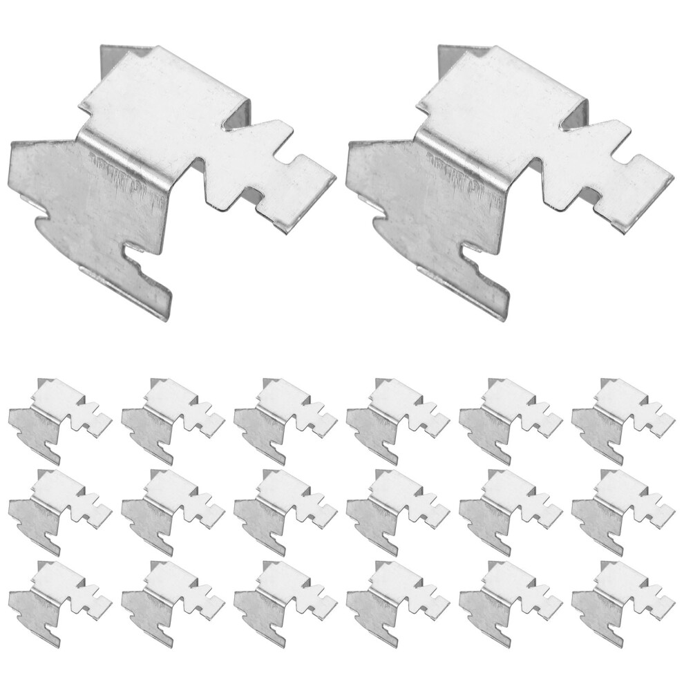 20 Pcs Shelf Bracket Cabinet Shelving Clip File Buckle 3251943039672