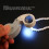 Portable 40x 25mm LED Illuminated Loupe Magnifier Silver 7