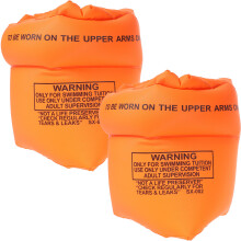 Inflatable Swimming Armbands Orange 1 Pair 9.1x7.1x7.1in