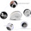 Portable 40x 25mm LED Illuminated Loupe Magnifier Silver 9