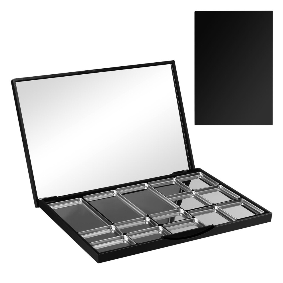Artibetter Empty Makeup Shadow Pans Eyeshadow Palette Magnet Tray Travel Miss