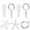 Raindrops Screw Anchors Drywall Iron Plasterboard 20 Sets 3