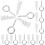 Raindrops Screw Anchors Drywall Iron Plasterboard 20 Sets 4