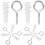 Raindrops Screw Anchors Drywall Iron Plasterboard 20 Sets 8