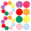Small Felt Circles Assorted Color 100pcs 1in 5