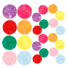 Small Felt Circles Assorted Color 100pcs 1in