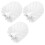 3 Pcs Bathroom Brush Head Work 9.50x8.00x8.00cm White 11