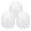 3 Pcs Bathroom Brush Head Work 9.50x8.00x8.00cm White 5