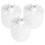 3 Pcs Bathroom Brush Head Work 9.50x8.00x8.00cm White 4