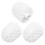 3 Pcs Bathroom Brush Head Work 9.50x8.00x8.00cm White 3