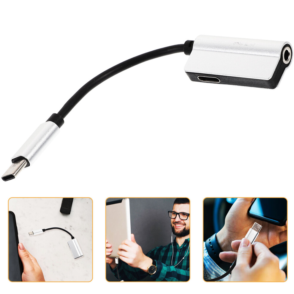 Headphone Adapter Usb Type P20 Earphone Charger Audio Converter Jack 3251943021134