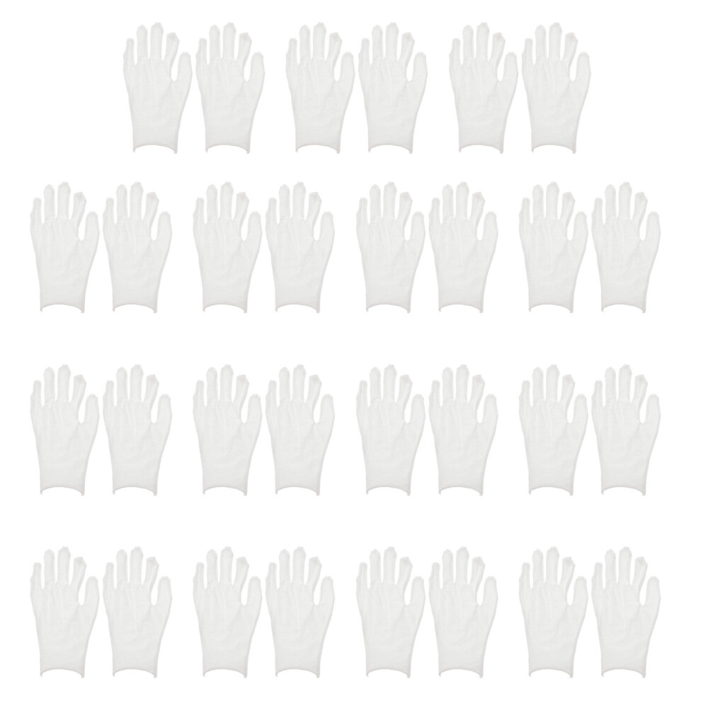 Aboofan 15 Pairs White Cotton Gloves For Moisturizing, Eczema, Dry Skin Care