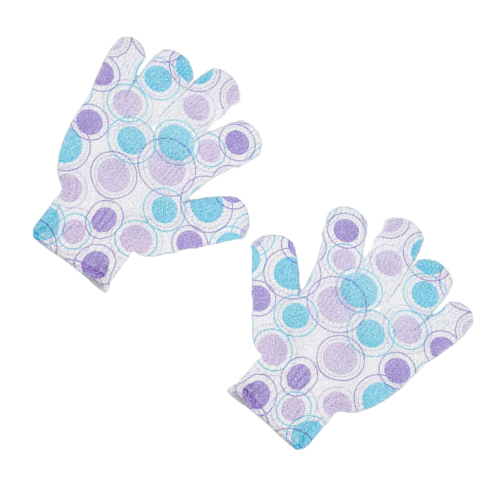 Totority Shower Accessories Body Scrub Glove Exfoliating Gloves Five Finger