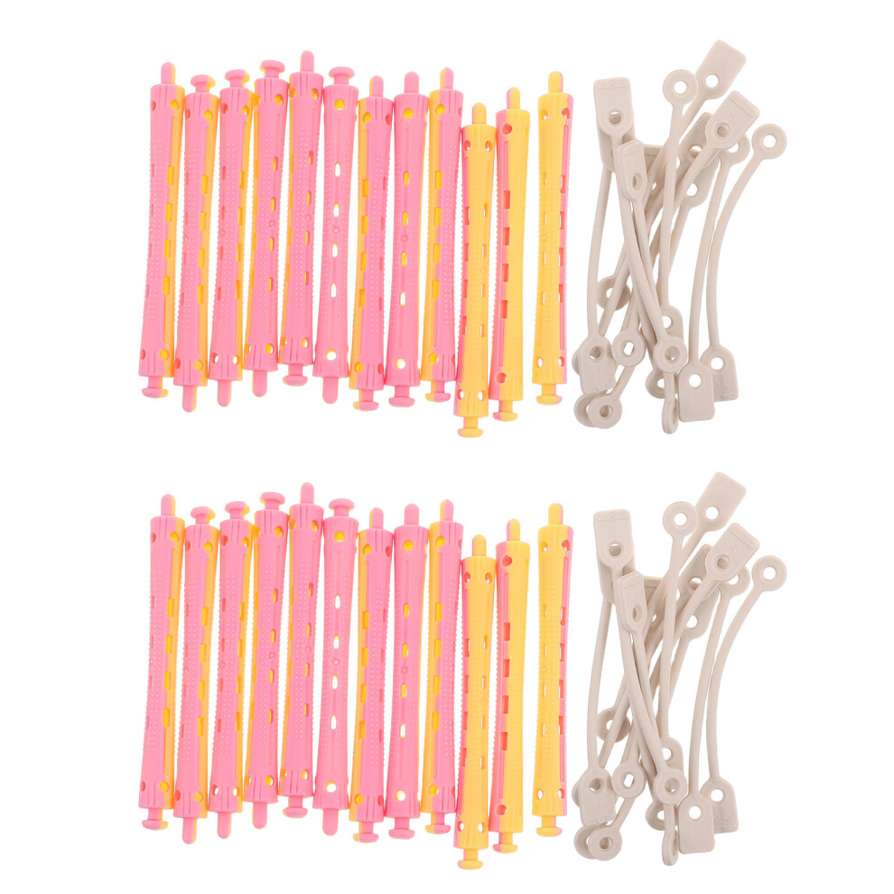 Vaguelly Hair Curlers Supplies Curling Rollers Multi Pp 24Pcs