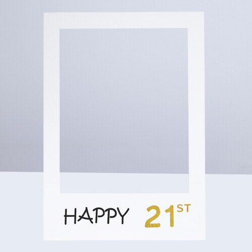 Raindrops Compact White Paper Frames For Memorable Birthday Photos 2