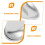 Corner Table Bracket Stainless Steel Tea Bag Dish 10