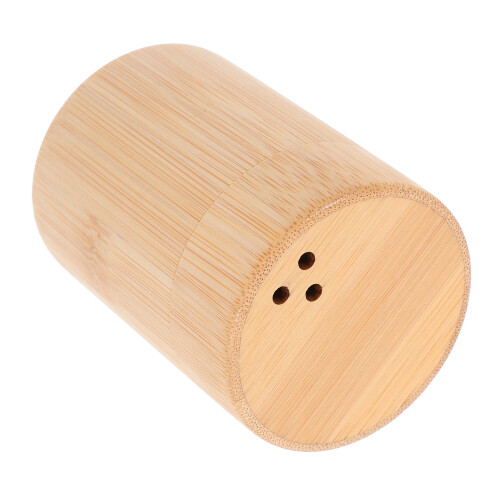 bamboo toothpick holder jar dispenser storage box column