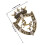 Crown Brooch Set Brooch Badge Rhinestone 2pcs 2