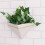 Ceramic Hanging Planter Triangle Edged For Indoor Outdoor Decor 3