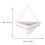 Ceramic Hanging Planter Triangle Edged For Indoor Outdoor Decor 2