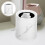Marble Trash Can Office Bedside Desktop Rubbish Bin Bedroom Decorative 11