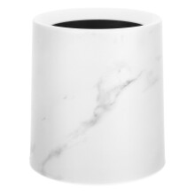 Marble Trash Can Office Bedside Desktop Rubbish Bin Bedroom Decorative