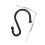 Bathroom Hooks Hooks Black Zinc Alloy 24pcs 2
