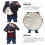 5pcs replaceable knitting buttons, decorative clothing sewing supplies 8