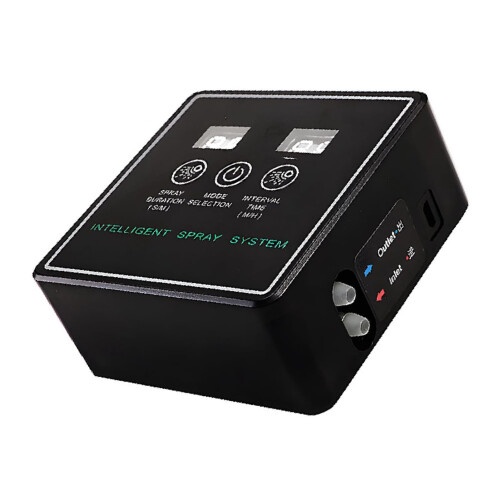 Reptile Fogger Touchscreen Controller Automatic Smart Spray System For Terrariums 10m 4 Nozzles Black
