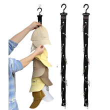 Hat Organizer 2-Pack For Baseball Caps, Wall Mounted Hat Rack Holds Up To 16 Hats, Door Or Closet Cap Holder