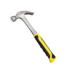 Claw Hammer One-Piece Forged, PVC Cushion Handle, Antivibration Hammer, High-Carbon Steel, 0.5 kg / 0.25 kg