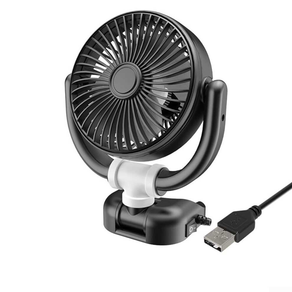 Car Fan 360 Degree Rotatable Cooling For Most Vehicles 5V/12V/24V Usb Compatible Adjustable Direction Powerful Airflow 9393856879229