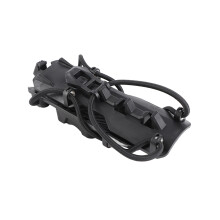 Adjustable Motorcycle Bottle Holder with Quick-Release Black - 25mm Fit