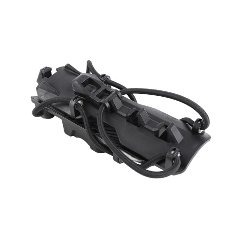 Adjustable Motorcycle Bottle Holder with Quick-Release Black - 25mm Fit