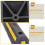 rubber reinforced garage parking stopper wheel aid 11