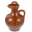 Clay Drinking Dispenser Ceramic Wine Jug Brown 1pack 2