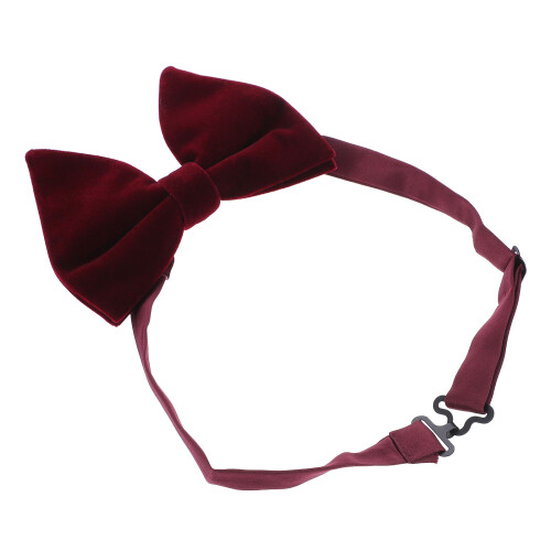 Donkerrode Fluwelen Suit Big Bowtie Formaliteit