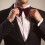 Donkerrode Fluwelen Suit Big Bowtie Formaliteit 10