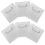6 Sets Sticky Hooks Hanger 8.00x8.00x1.00cm Silver 7