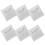 6 Sets Sticky Hooks Hanger 8.00x8.00x1.00cm Silver 3
