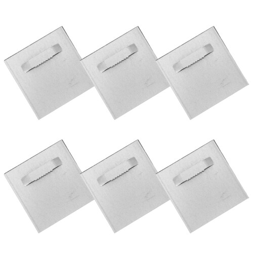 6 Sets Sticky Hooks Hanger 8.00x8.00x1.00cm Silver 2