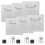 6 Sets Sticky Hooks Hanger 8.00x8.00x1.00cm Silver 8