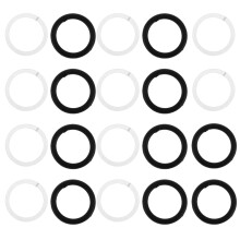 20 Pcs Jack Oil Seal Washer Plastic Rubber Assorted Color
