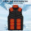 Heated Vest Large Area Intelligent USB Black L/XL 7