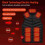 Heated Vest Large Area Intelligent USB Black L/XL 8